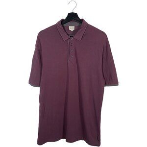 Armani Collezioni Maroon Polo Shirt Size L